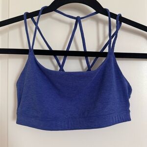 Gap Fit Blue Strappy Sports Bra, XS